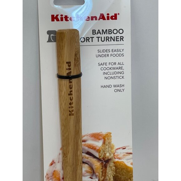 Kitchenaid Short Turner Bamboo Wooden NEW! - Picture 2 of 3